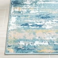 thumbnail image 4 of SAFAVIEH Skyler Talisha Abstract Area Rug, Teal/Gold, 5' x 5' Square, 4 of 8