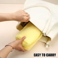 thumbnail image 5 of Unique Bargains Small Plush Makeup Bag Soft Beauty Cosmetic Bag Cute Travel Zipper Toiletry Bag for Women Yellow, 5 of 7