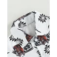 thumbnail image 5 of Cenuakty Western Baby Shirt Romper, Short Sleeve Cow Print Button Up Lapel Bodysuit Newborn Clothes, 5 of 9