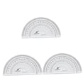 thumbnail image 4 of 3 Pieces Straight Rater Protractor Ruler Metal Student, 4 of 8