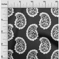 thumbnail image 2 of oneOone Polyester Spandex Black Fabric Asian Paisley Block Fabric For Sewing Printed Craft Fabric By The Yard 56 Inch Wide, 2 of 4