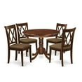 thumbnail image 2 of East West Furniture Dining Room Set Mahogany, HLCL5-MAH-C, 2 of 6