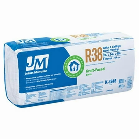 John Manville 90005452 R38 24 x 48 in. Kraft Batt