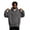 14# Gray, variant on Mens Zip Up Hoodies Oversized Fleece Long Sleeve Drop Shoulder Hooded Sweatshirt Trendy Vintage Streetwear Purple S