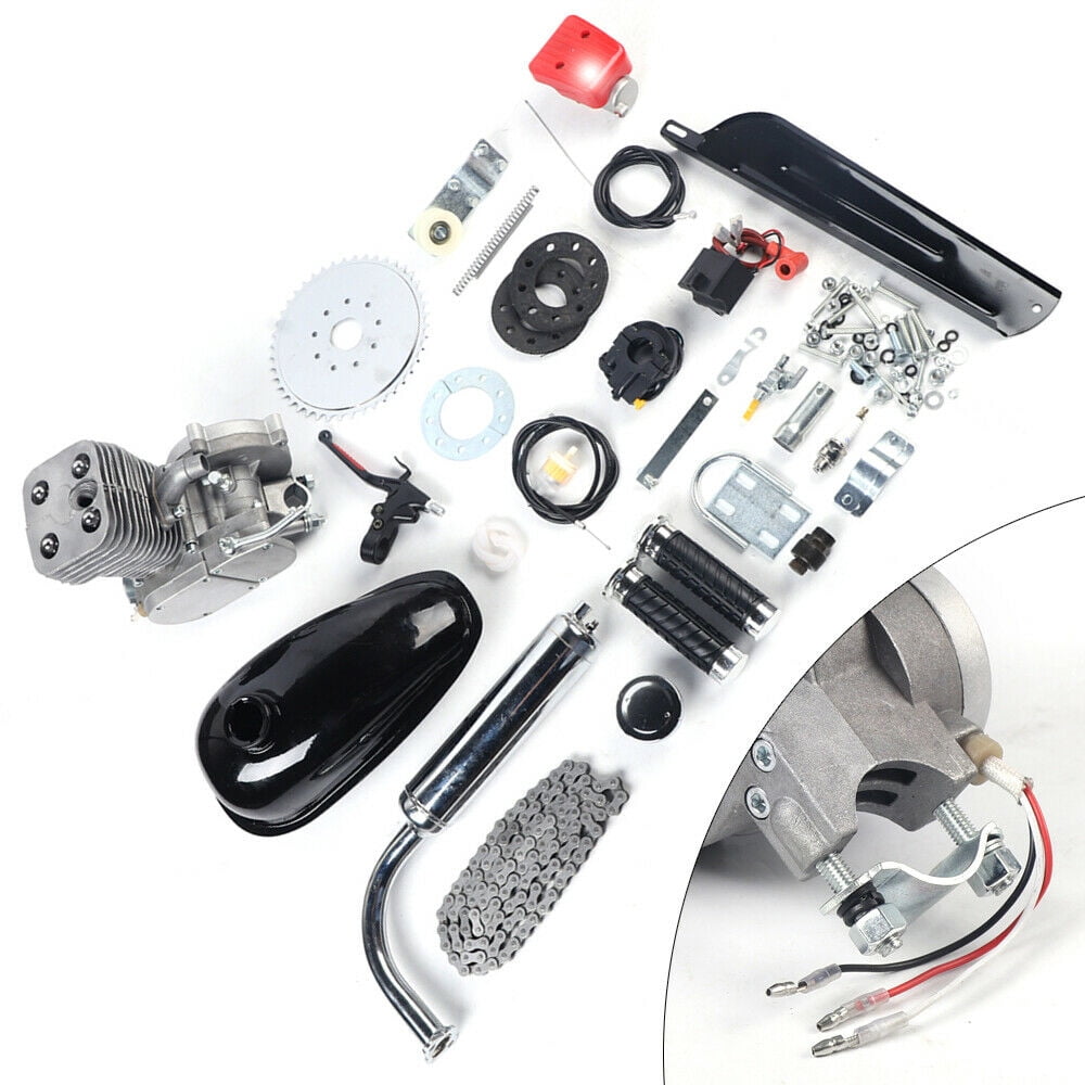 DENEST Full Set 100CC Bicycle Motorized 2-Stroke Gasoline Petrol Bike Engine Motor Kit