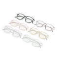 thumbnail image 4 of Montura de gafas cuadradas para hombre, gafas retro anti-luz azul, personalidad simple, espejo plano que cambia de color para mujer, 4 of 5