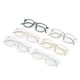 thumbnail image 4 of Montura de gafas cuadradas Zhivalor para hombre, gafas retro anti-luz azul, espejo plano, cambia de color, mujer, 4 of 5