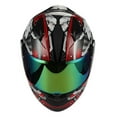 thumbnail image 3 of 1STORM Adult FULL FACE BIKE MOTORCYCLE HELMET MECHANIC DJ11CLS SKULL RED, 3 of 5