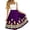 Purple, variant on Oktoberfest Mug Border Print Pleated Midi Apron Skirt Women Large Matching Bow Four Way Stretch Festival Wrap Skirt One Size 1PC