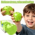thumbnail image 2 of Squashy Apple Slow Rising Fruit Squishies, Apple Fruit Slow Rising Soft Ball Stress Relieve Gift, Kawaii Sensory Toys for Adults-Green, 2 of 8