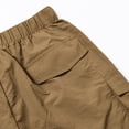 thumbnail image 4 of Big & Tall Men's Cargo Shorts 5 Pockets 7" Inseam Quick Dry Outdoor Hiking Short Pants Elastic Waist Drawstring Above Knee for Work, 4 of 8