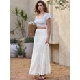 thumbnail image 4 of DARING DIVA Women's Elastic Swing A Line Beach Skirt Large White, 4 of 6