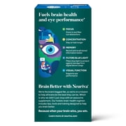Neuriva Brain + Eye Health Supplement, Support for Brain Health & Eye Support, 30ct Capsules