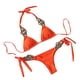 thumbnail image 1 of Conjunto de bikini sólido con estilo para mujer, traje de baño de dos piezas, traje de baño sólido, ropa de playa OAVQHLG3B Store  lin121212, 1 of 4
