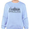 thumbnail image 2 of Skyline Barcelona Sweatshirt Unisex X-Large Light Blue, 2 of 5
