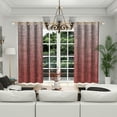 thumbnail image 4 of Lfeey Blackout Curtains Color Blocking, Room Darkening for Bedroom Grommet Curtains, White, 52x84 inches, 2 panels, 4 of 6