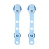 SUNLIKE 4 Pcs Safety Strap Locks 3M Adhesive No Drilling Rotary Adjusting Locks for Toilet, Fridge, Cabinet, Drawer, Dishwasher, Blue