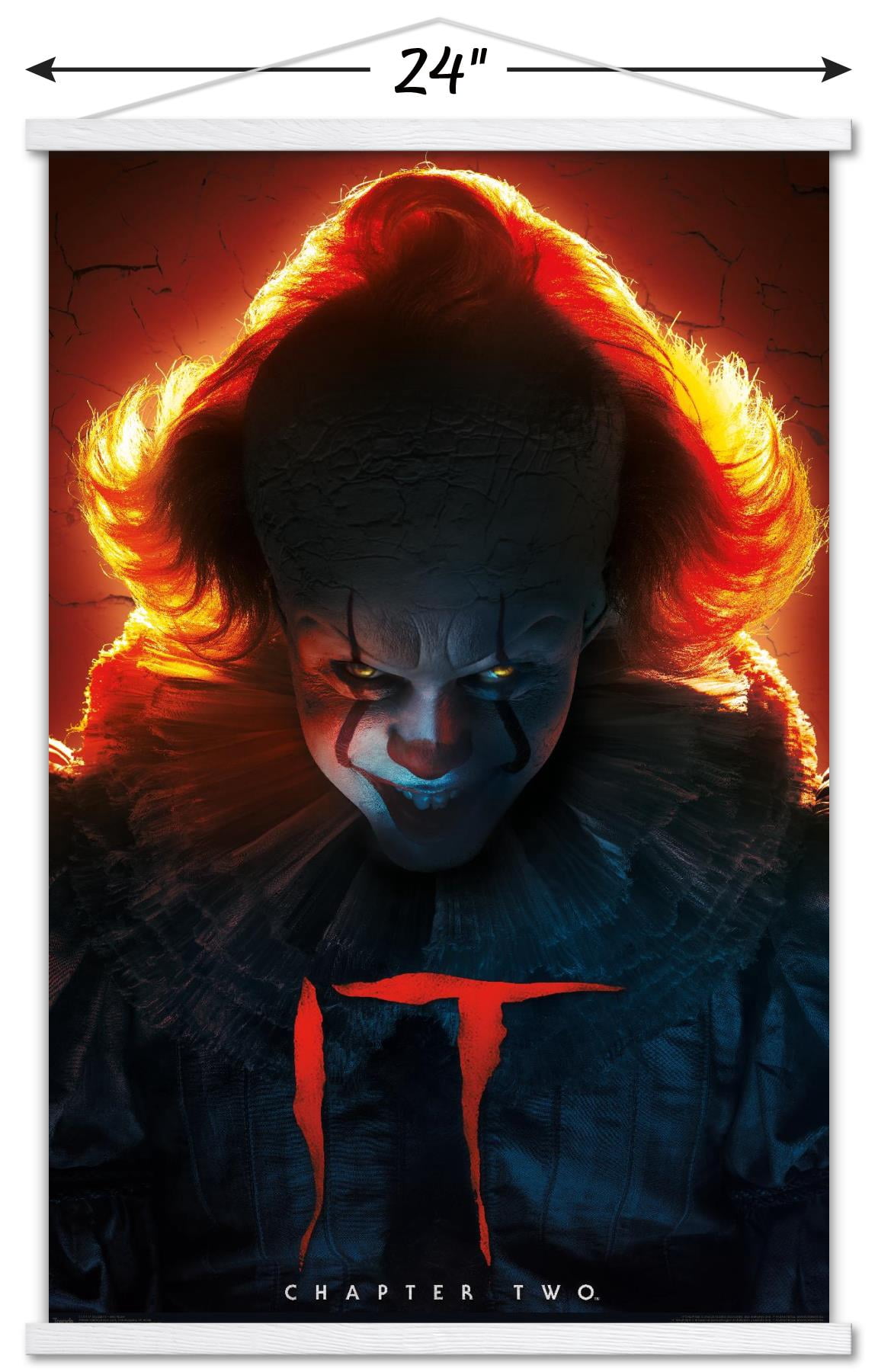 IT: Chapter 2 - Evil Glow Wall Poster with Magnetic Frame, 22.375" x 34"