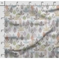thumbnail image 2 of Soimoi Leaves Print, Silk Fabric, Decor Sewing Fabric by The Yard 42 Inch Wide,Decorative Fabric for Shirts Suits Ties, Multicolor, 2 of 5