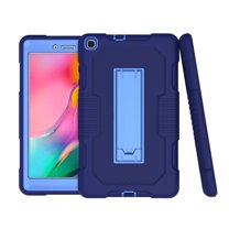 Dteck Case for Samsung Galaxy Tab A SM-T290 8.0 inch (2019 Released),Shockproof Armor Rugged Rubber Case Hybrid Hard PC Protective Stand Cover (Without Built-in Screen Protector),Navy Blue