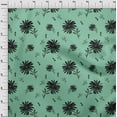thumbnail image 4 of oneOone Rayon Sea Green Fabric Floral Sewing Craft Projects Fabric Prints By Yard 56 Inch Wide, 4 of 4