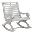 thumbnail image 4 of Safavieh PAT7016A Outdoor Collection Sonora Ash Grey Rocking Chair, 4 of 5