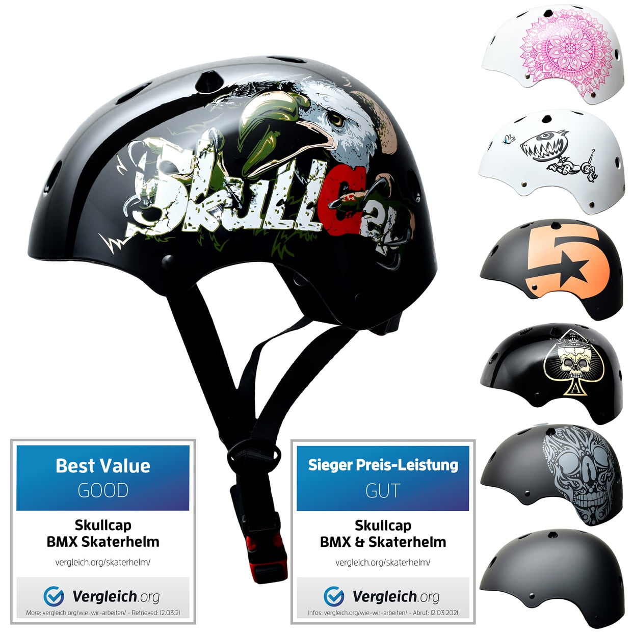 Multicolor Kids & Adult Bmx/Skate Helmet Bike Kids Bicycle Scooter Safety New 