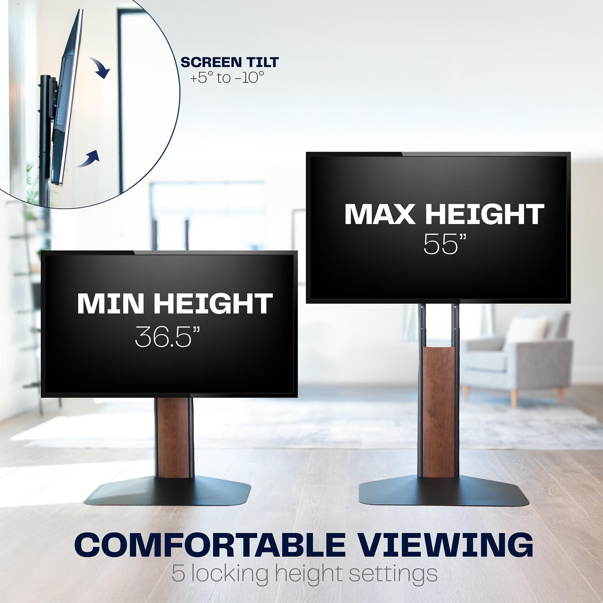 VIVO Japanese Style 32” to 85” TV Screen Stand