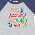 thumbnail image 4 of Inktastic Mommy and Daddy Love Me Boys or Girls Baby Bodysuit, 4 of 5