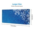 thumbnail image 3 of Pofeuu Blue Christmas With Snowflakes Print Desk Mat for Keyboard and Mouse，Computer Desk Matt for Desktop，Large Mouse Pad for Desk，Desk Pads on Top of Desks 12x31.5in, 3 of 8