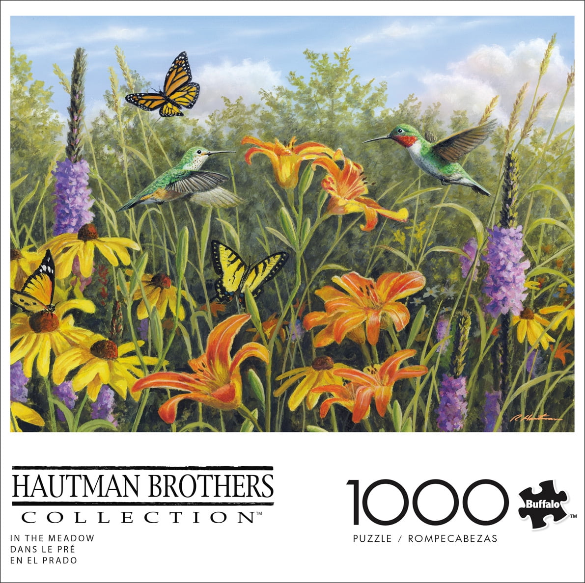 Buffalo Games In the Meadow 1000-Piece 26.75 x 19.75-Inch Interlocking Jigsaw Puzzle for Adults Ages 14+