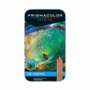 Prismacolor Premier Water-Soluble Colored Pencils, 12 Count