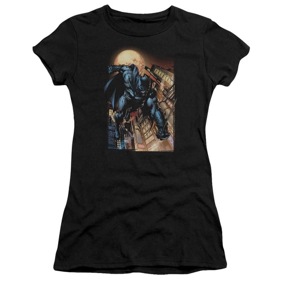 Batman/The Dark Knight #1 S/S Junior Women's T-Shirt Sheer Black