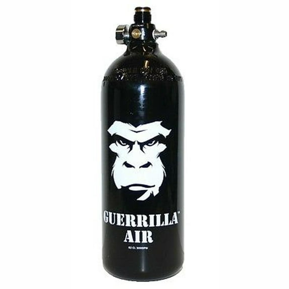 Guerrilla Air 62ci 3000 PSI MYTH Paintball Tank 4 Port - Dust Black