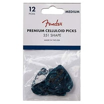 Fender 12 Pack 351 Shape Medium Guitar Picks - Ocean Turquoise