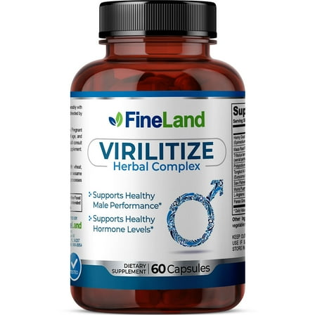 Fineland Vitamins VIRILITIZE Male Performance Support 60 Count