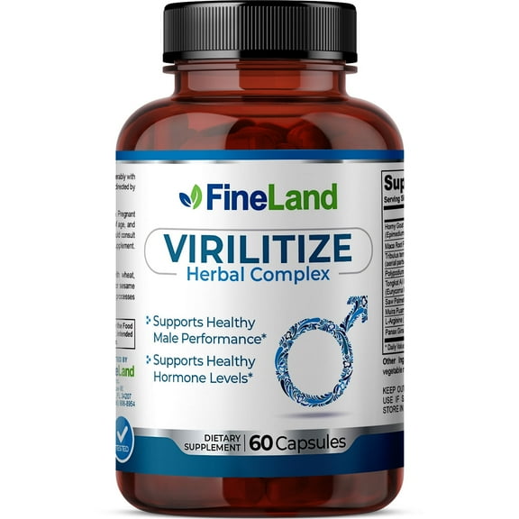 Fineland Vitamins VIRILITIZE Male Performance Support 60 Count