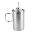 thumbnail image 1 of Coghlan's 4-Cup (32 oz) Stainless Steel French Press - Campfire & Stovetop Safe, Portable, 1 of 12