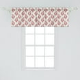 thumbnail image 2 of Ambesonne Vintage Window Valance, Jacobean Floral Art, 54" X 18", Eggshell and Vermilion, 2 of 3