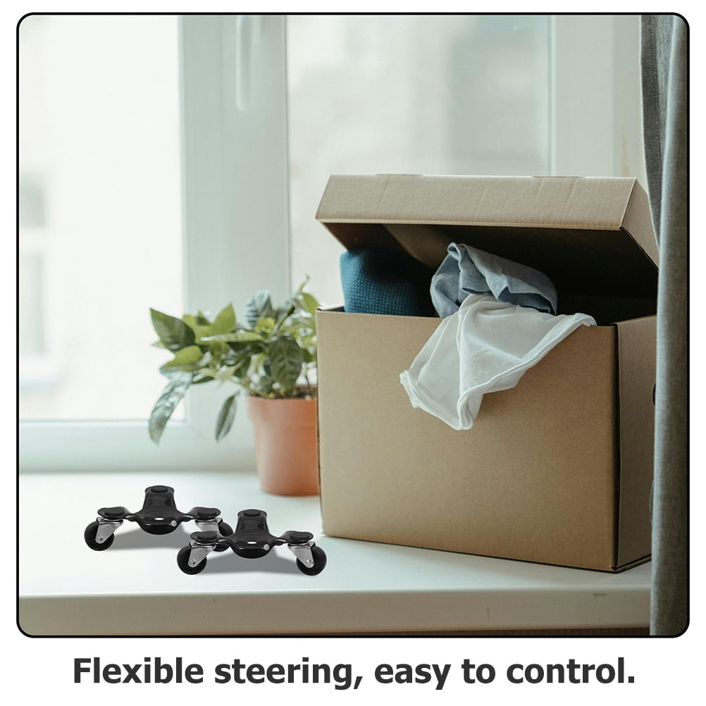 PENIKOKO Furniture Transport Dolly 4Pcs Three Wheel Design Carbon Steel Abs For Business Relocations