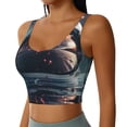 thumbnail image 2 of Sikiie Astronaut Helmet Reflections Sports Bra for Women, Sports Bra Athletic Running Sports Bra, Workout Bra, Yoga Bra-Large, 2 of 8
