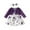 Purple, variant on Weebloom Girls Spring Outfits Toddler Ruffles Long Sleeve Cartoon Prints Princess Dress Clothes Clothes Set Brown 9-12 Months