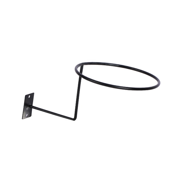 1 soporte para casco de motocicleta, soporte de metal para colgar en la pared, colgador multifuncional para casco para chaqueta, abrigos, baloncesto, fútbol, etc. (negro)
