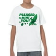 thumbnail image 2 of Officially Licensed Junior Mints Mint Inspired Greeting Youth's T-shirt, 2 of 3