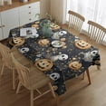 thumbnail image 2 of Nightmare Before Christmas Halloween Pattern Rectangle Tablecloth 60"x84",Waterproof Polyester Rectangle Table Cloth, Wipeable Spillproof Polyester Tablecloth for Dining, Camping, Indoor and Outdoor, 2 of 5