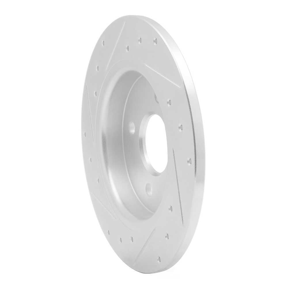 Dynamic Friction Company 631-54271R DFC Brake Rotor - Drilled And Slotted - Silver