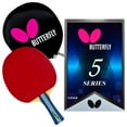 thumbnail image 1 of Butterfly B501FL Shakehand Table Tennis Racket | China Series | Racket and Case Set with Balanced Speed and Spin | Recommended for Beginning Level Players, Multi, 1 of 10