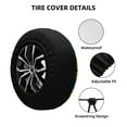 thumbnail image 2 of Susaid Landscape With Sunflowers Print Tire Covers,Waterproof Anti-UV Snow Sun Rain Tire Covers for RV,Truck, SUV, Trailer, Camper-17 inch, 2 of 6