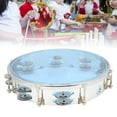 thumbnail image 4 of Cergrey Hand Tambourine,MBAT Tambourine Adjustable Double Row 10in Percussion Jingles Instrument for Party, 4 of 8