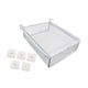 thumbnail image 1 of Cesta extraíble para cajón colgante, cesta debajo del estante para cajón de la cómoda de cocina blanco, 1 of 9